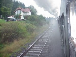 Fahrt über die Schiefe Ebene nach Marktschorgast hinauf